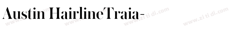 Austin HairlineTraia字体转换